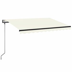 vidaXL Toldo retr&aacute;ctil Crema 350 x 250 cm Poli&eacute;ster