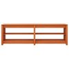 vidaXL Banco para zapatos con estante Marr&oacute;n cera 160 x 36,5 x 50 cm
