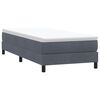 vidaXL Cama box spring sin colch&oacute;n terciopelo gris oscuro 90x210 cm