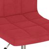 vidaXL Silla de comedor giratoria de terciopelo vino tinto