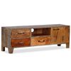vidaXL Mueble para TV de madera maciza vintage 118x30x40 cm
