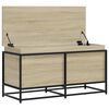 vidaXL Caja de almacenaje con tapa madera roble Sonoma 100x40x51,5 cm