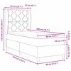 vidaXL Cama tipo Box Spring con colch&oacute;n Gris claro 80 x 200 cm tela