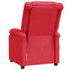 vidaXL Sill&oacute;n de masaje de cuero sint&eacute;tico rojo