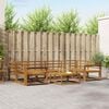 vidaXL Conjunto de sof&aacute;s de exterior 7 pcs Natural