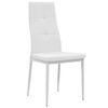 vidaXL Sillas de comedor 2 unidades cuero sint&eacute;tico blanco