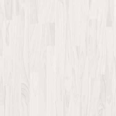vidaXL Estantería 3 niveles madera maciza de pino blanco 100x30x105 cm