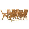 vidaXL Conjunto de Comedor de Jard&iacute;n 9 uds. Marr&oacute;n