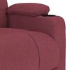 vidaXL Sill&oacute;n de masaje de tela rojo tinto