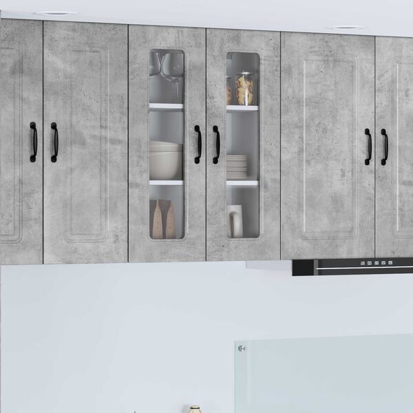 vidaXL Mueble de Cocina Kalmar Gris Concreto 60 x 31 x 80 cm