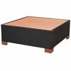 vidaXL Set muebles de jard&iacute;n 8 piezas y cojines rat&aacute;n sint&eacute;tico negro