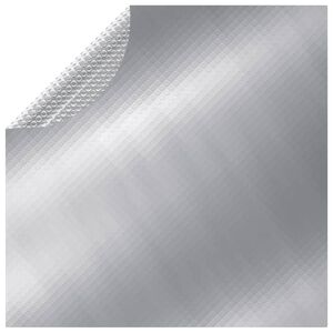 vidaXL Cubierta de piscina PE plateado 455 cm