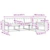 vidaXL Conjunto de sof&aacute;s de exterior 4 pcs Gris Natural y Claro