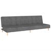 vidaXL Sof&aacute; cama de 2 plazas tela gris claro
