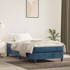 vidaXL Estructura de cama con somier terciopelo azul oscuro 90x190 cm
