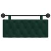vidaXL Cabecera Colgante Verde oscuro 110 x 55 x 7 cm Terciopelo