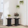 vidaXL Soportes de plantas 2 uds madera ingenier&iacute;a negro 30x30x40 cm