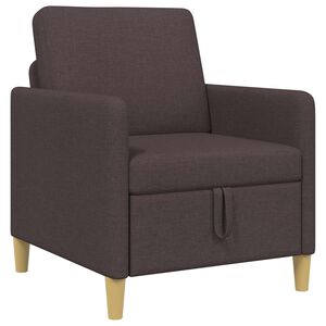 vidaXL Sof&aacute; con almacenamiento Marr&oacute;n Oscuro 72 x 78 x 87 cm Poli&eacute;ster