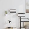 vidaXL Estante de pared con estante 4 pcs Negro 6 x 10.8 x 6.6 cm