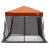 vidaXL Juego de Tienda de Camping 2 pcs Gris y naranja Tafet&aacute;n y Tela