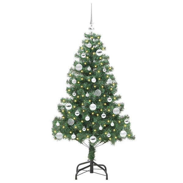 vidaXL &Aacute;rbol de Navidad con 150 LED con soporte Verde 150 cm PVC