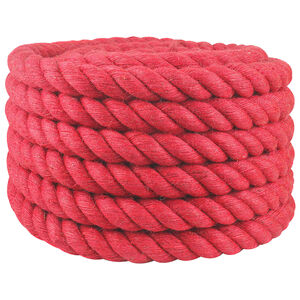 vidaXL Cuerda de yute 36 mm Rojo 100% yute Tossa
