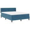 vidaXL Cama tipo Box Spring Azul Oscuro 200 x 160 cm Terciopelo