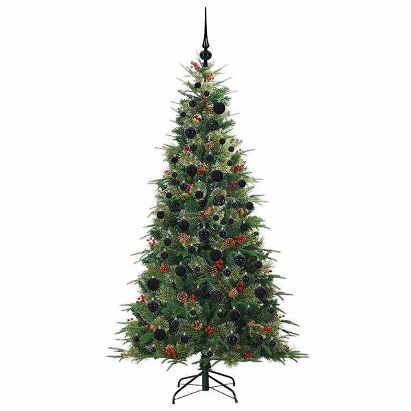 vidaXL Árbol de Navidad artificial con ramas articuladas Verde 180 cm