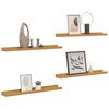 vidaXL Estante de pared 4 pcs Beige 40 x 9 x 3 cm Madera de ingenier&iacute;a