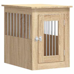 vidaXL Jaula para perros madera de ingenier&iacute;a roble Sonoma 45x62x59 cm