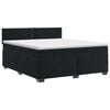 vidaXL Cama box spring con colch&oacute;n Negro 180 x 200 cm Terciopelo