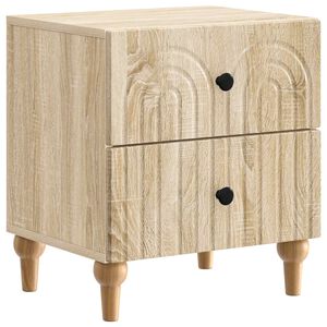 vidaXL Armario de Noche con caj&oacute;n Roble Sonoma 43 x 34,5 x 48 cm