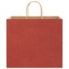 vidaXL Bolsas de papel con asas 50 uds rojo 32x22x28 cm