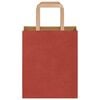 vidaXL Bolsas de papel con asas 250 uds rojo 18x8x22 cm