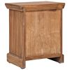 vidaXL Mesita de noche madera de teca maciza 40x30x50 cm