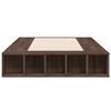 vidaXL Estructura de cama madera de ingenier&iacute;a roble marr&oacute;n 90x200 cm