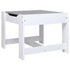 vidaXL Mesa infantil con 2 sillas MDF blanco