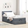 vidaXL Estructura cama otomana colch&oacute;n terciopelo gris oscuro 90x190cm
