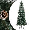 vidaXL &Aacute;rbol de Navidad artificial con soporte PVC verde 210 cm