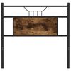 vidaXL Cabecero de repuesto de madera de ingenier&iacute;a y acero roble ahumado 90 cm