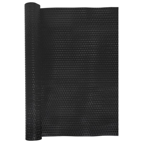 vidaXL Toldo para balc&oacute;n rat&aacute;n sint&eacute;tico negro 600x80 cm