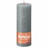 Bolsius Velas r&uacute;sticas Shine 4 unidades verde eucalipto 190x68 mm