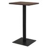 vidaXL Mesa de bistr&oacute; ceniza oscuro 60x60x107 cm
