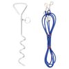 vidaXL Cable de amarre para perros con estaca de tierra 5 m