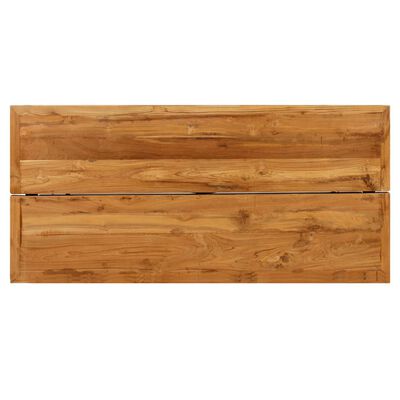 vidaXL Mesa de bar de madera maciza de teca reciclada 150x70x106 cm