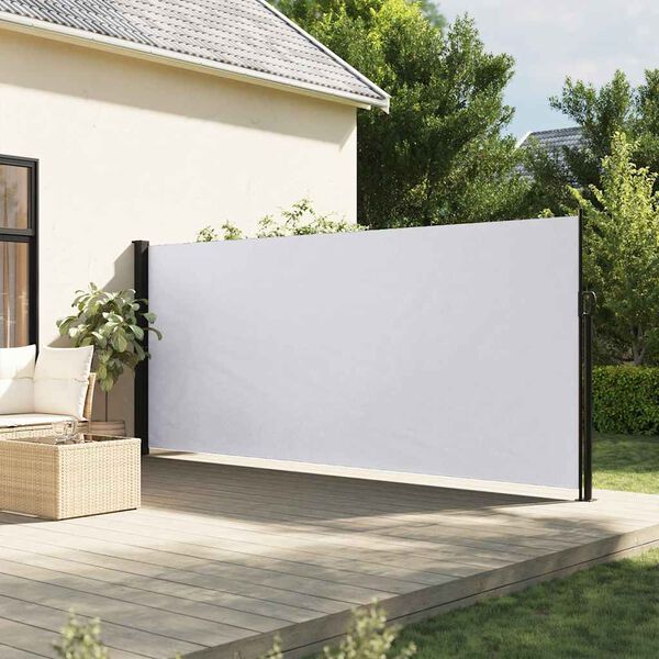vidaXL Toldo lateral retr&aacute;ctil blanco 180x300 cm