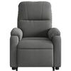 vidaXL Sill&oacute;n el&eacute;ctrico reclinable elevable tela microfibra gris