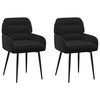 vidaXL Sillas de comedor 2 uds. Terciopelo Negro 59 x 59,5 x 90 cm