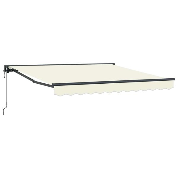 vidaXL Toldo Retr&aacute;ctil Crema 300 x 250 cm Aluminio y Tela