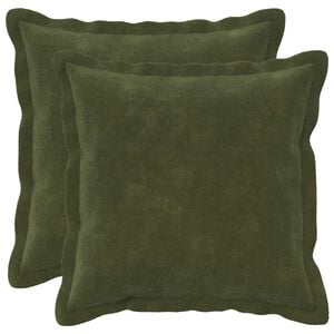 vidaXL Funda de almohada 2 pcs HOUTEN Verde 35 x 35 cm